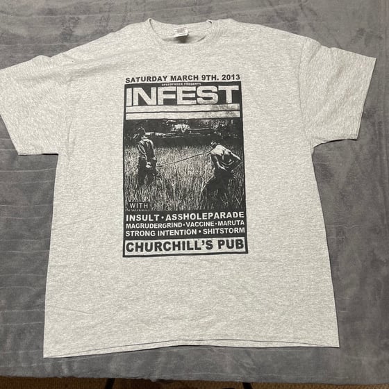 Image of INFEST and others Miami show shirt (Extra Large, 2 sided)
