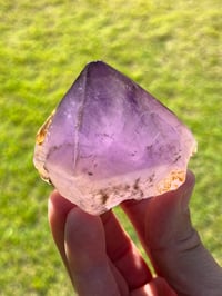 Image 2 of Australian Smoky Amethyst Point With Geothite #2206
