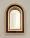 Image of Modernist Mirror Burgundy/Gold/Cream