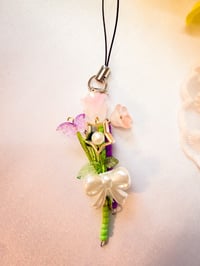 Purple butterfly Bouquet Keychain 