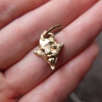 Image 2 of Demon head (silver/bronze)