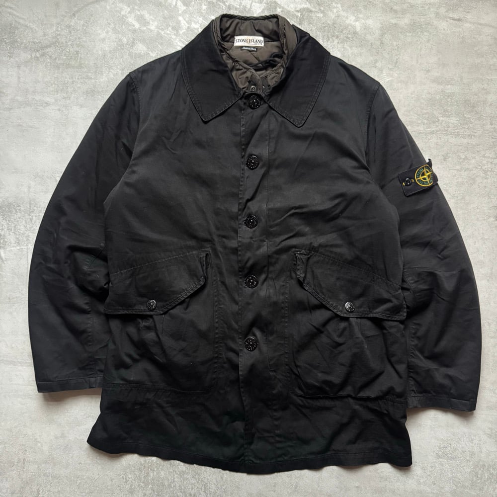 Image of AW 2002 Stone Island Raso Gommata Duel Layer Trench, size XL