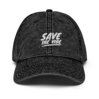 Image 2 of Save The Vibe Vintage Cotton Twill Cap