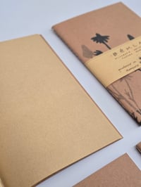 Image 10 of Notebook recycled kraft paper • A5 A6 linocut print