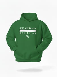 Image 5 of YB Green Heavy Blend Fleece Pullover Hoodie 