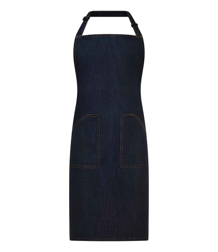 Image of Embroidered denim aprons personalised 