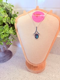 Wishbone Necklace (Natural Abalone