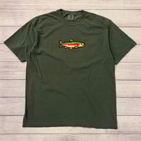 Image 1 of 8 Bit Rainbow Trout Tee
