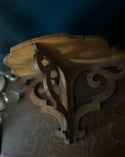 Console/ étagère en noyer massif -début XXeme 