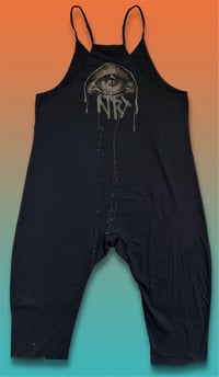 Image 2 of “MIND NATURE” BLEACH PAINTED BAGGY ROMPER LARGE