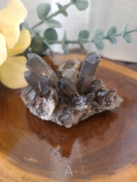 Image 1 of Black Smoky Quartz Small Crystal Cluster 4 Styles