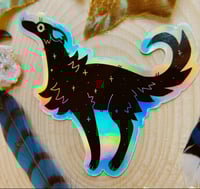 Image 2 of HOLO Borzoi Sticker