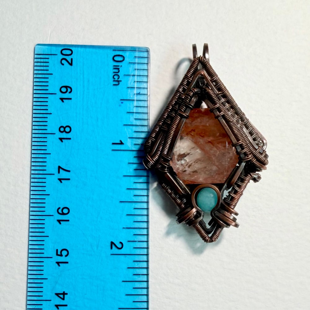 Image of Fire Quartz with Amazonite
