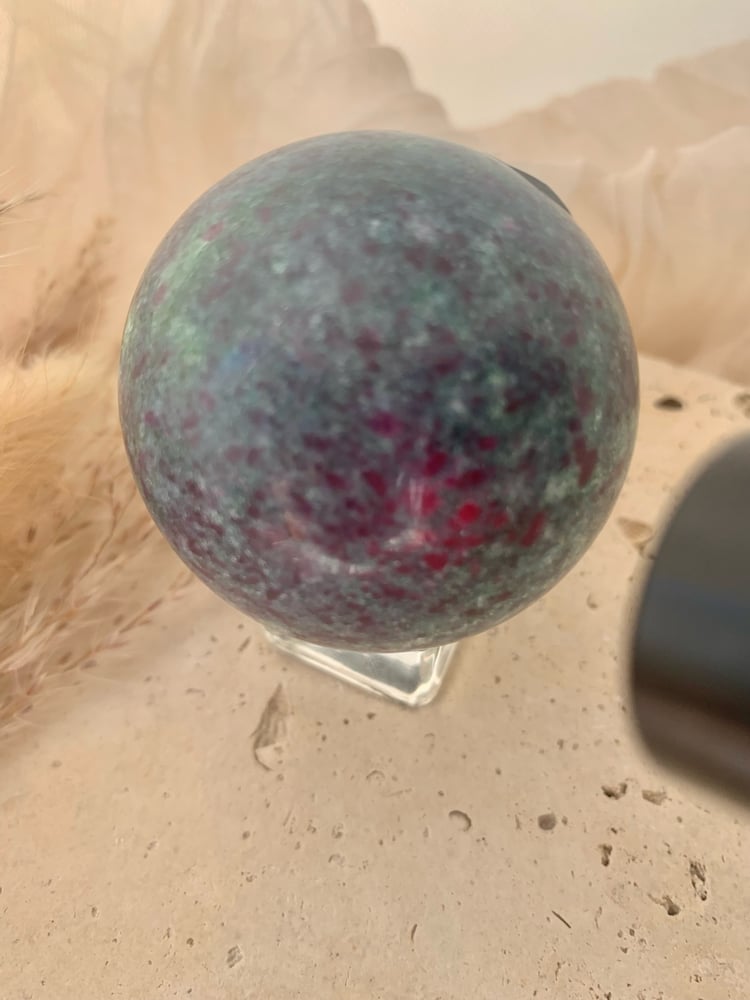 Image of Ruby in Kyanite Sphere 