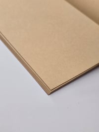 Image 5 of Notebook recycled kraft paper • A5 A6 linocut print