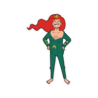 Aquaman Johnny Depp Waterproof Vinyl Decal