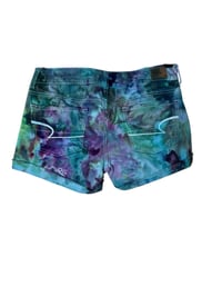 Image 5 of ♻️ UPCYCLED 4 American Eagle Cut Off Shorts in Cool Ice Dye