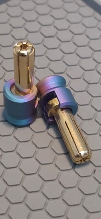 Image 1 of JSM Titanium Battery Grip w/ 5mm Bullet connectors - Used 