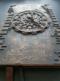 Image 3 of HANDMADE STEAMPUNK JOURNAL WITH CLOCK