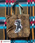 Leopard print panther patch large shoulder bag Image 3