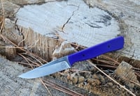 Image 1 of Paring knife with purple G10 