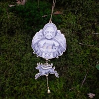 Image 1 of Cailleach & Red Deer Wooden Decoration