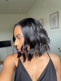 Image 1 of 12 inch GLUELESS 5x7 HD LACE CLOSURE WIG (NEW 3d DOME CAP)