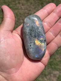 Image 8 of Sunset Labradorite Palm Stone #2519