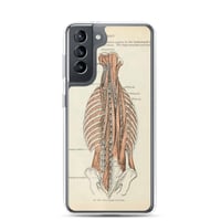 Image 23 of Antique Anatomical Drawing Spine Musculature Clear Case for Samsung®