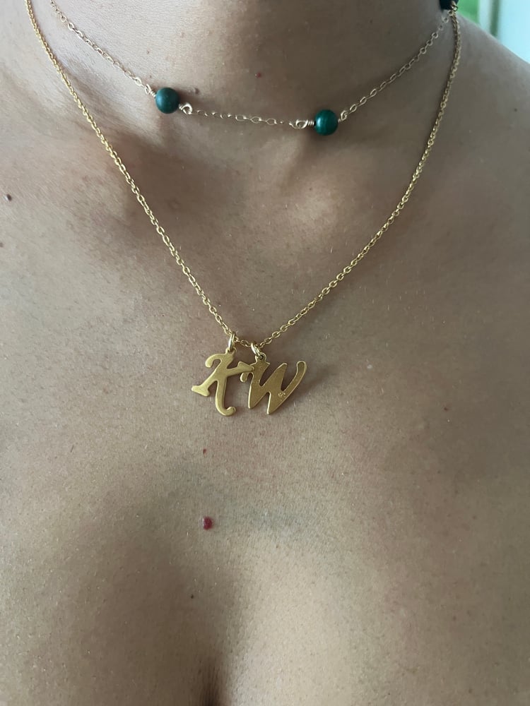 Image of NYAME • Letter Initial Personalized Necklace