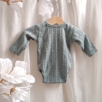 Image 3 of Photoshooting boys bodysuit | Asher-1 | 0-3 months | sage