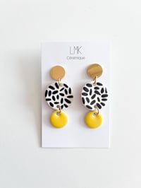 Paire de boucles d'oreilles céramique DOBLA + 4