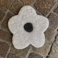 Fiore grigio/azzurro