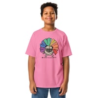 Image 1 of Youth Tee- Rainbow Anouk Pug