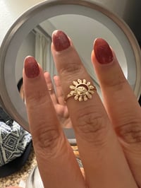 The "Marigold" Sun & Moon cutout ring 