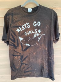 Image 1 of MEDIUM Lets Go Girls Orca Bleach Dye Shirt I1