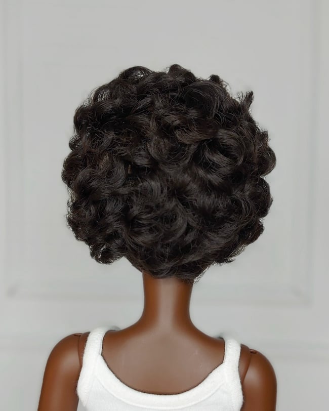 Natural Black Bubblecut