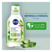 Image 2 of NIVEA Naturally Good Micellar Water Organic Aloe Vera 400 Ml