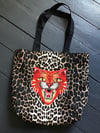 red tiger leopard print shoulder bag copy
