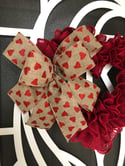 Valentines Day  heart shaped wreath