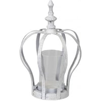 WHITE CROWN T-LIGHT HOLDER