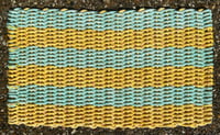 Light Aqua & Yellow - Two Tone - 35 Fathom - Lobster Rope Mat