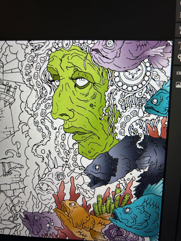 Watery Grave Handdrawn TCG Mat PREORDER