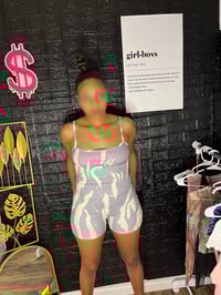 Grey Printed Romper