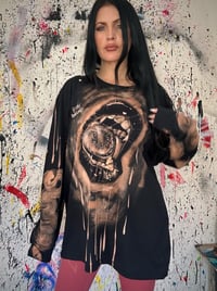 Image 3 of NR ART APPAREL “DARK ARTS” BLEACH PAINTED LONG SLEEVE LARGE