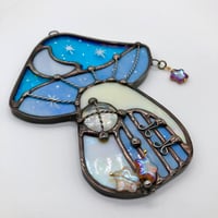 Image 2 of Iridescent Blue Dreamy Cottage Suncatcher