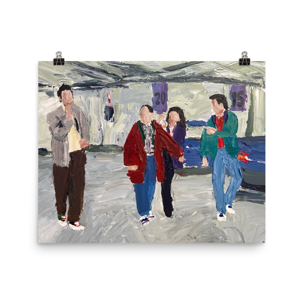 Image of The car park 16” x 20”. Print