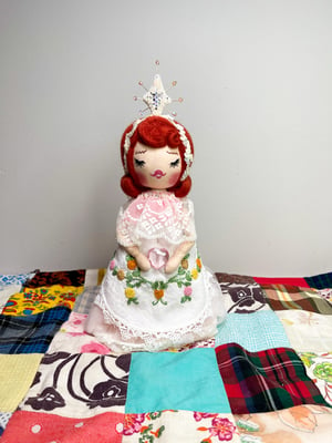 Image of RESERVED FOR ALLISON ART DOLL TREE TOPPER