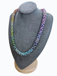 Image 4 of Captive Turkish Roundmaille Color Spectrum Necklace