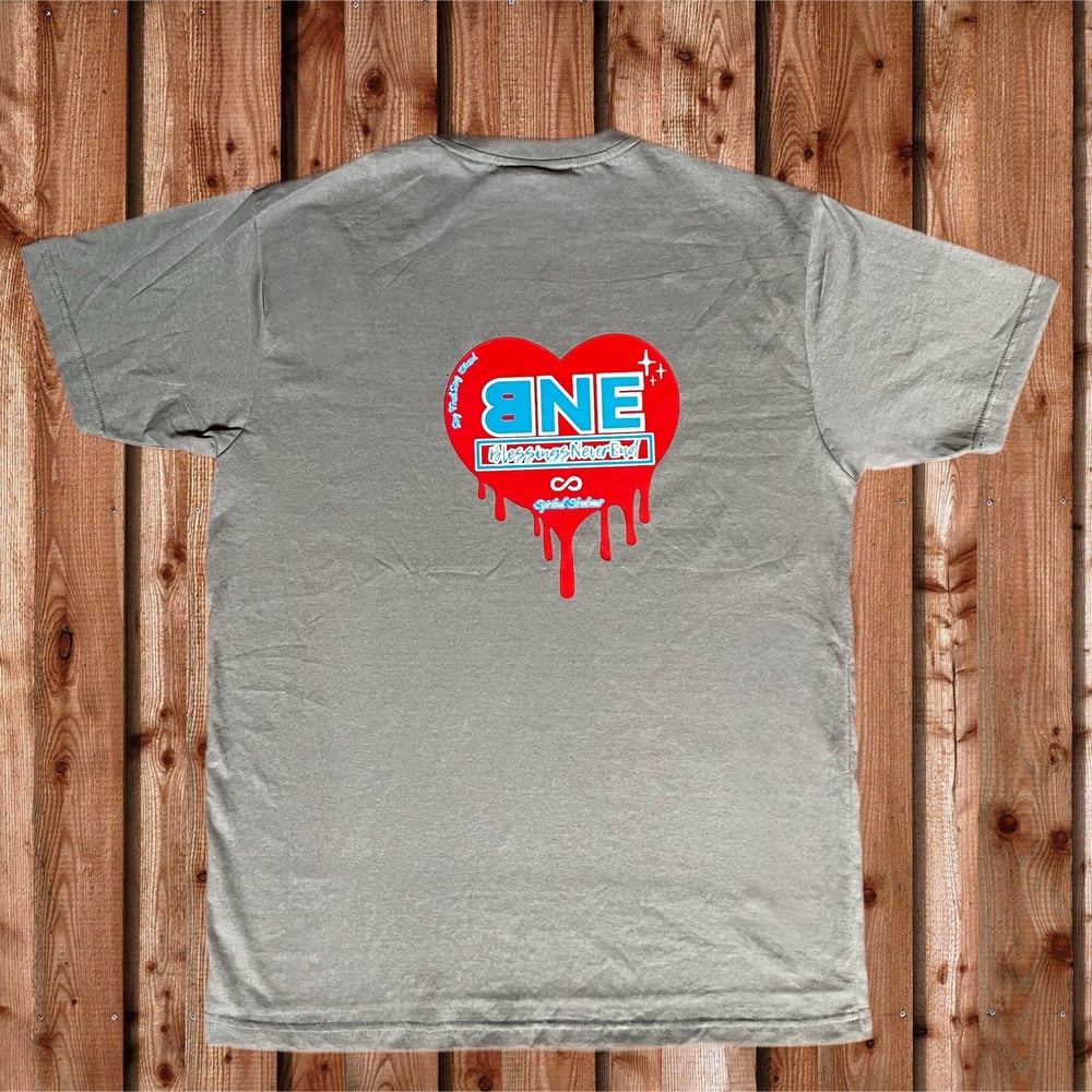 BNE Drippy Heart Tee (grey)